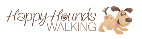 Happy Hounds Walking Logo
